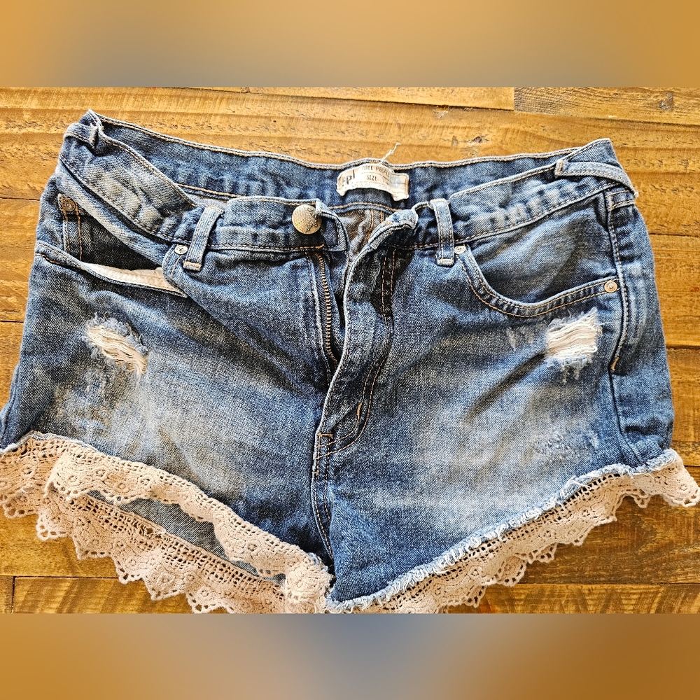 Free People Jean Shorts